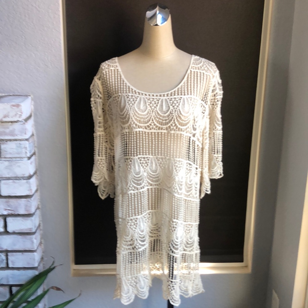 Step in style ivory throw